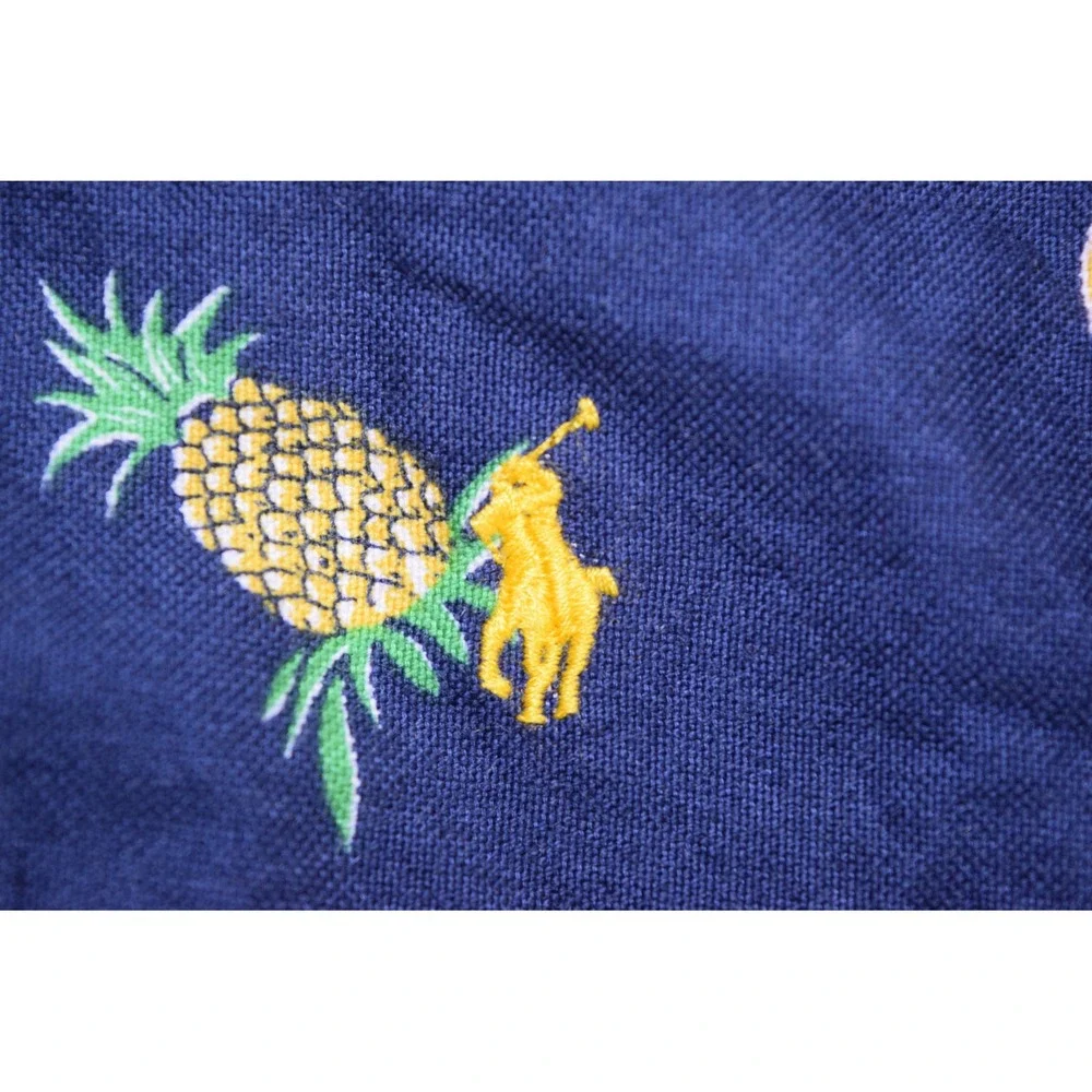 NEW Ralph Lauren Polo Hawaiian Tropical Surfer Pineapple Button Up Shirt BOYS 5T